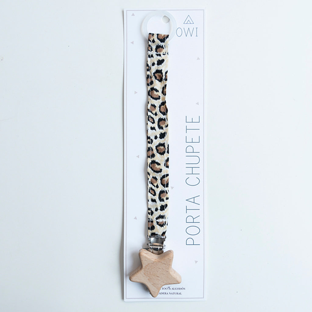 Portachupete Muselina Animal Print