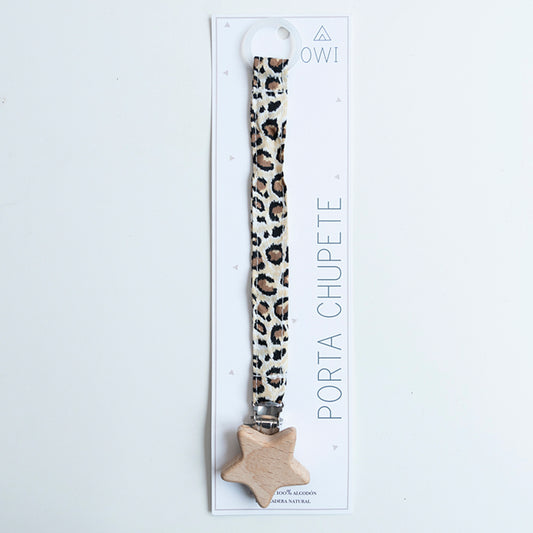 Portachupete Muselina Animal Print