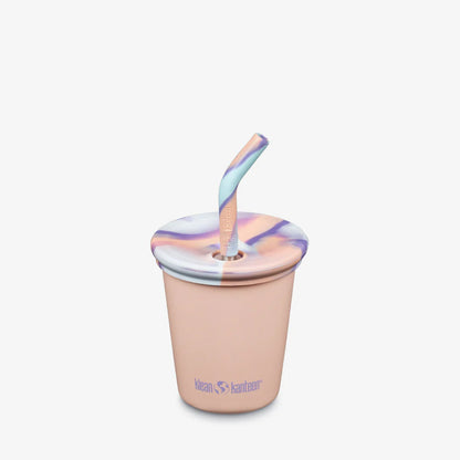 Vaso con bombilla Kids Cup Peach Parfait