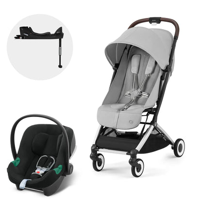 *Combo Coche Orfeo + Aton B2 + Base Silver Fog Grey