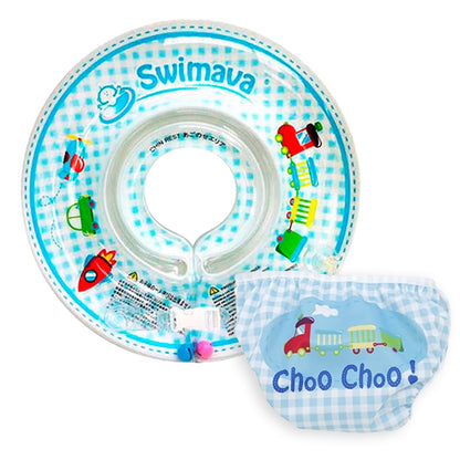 Set Flotador De Cuello + Pañal De Agua Tren