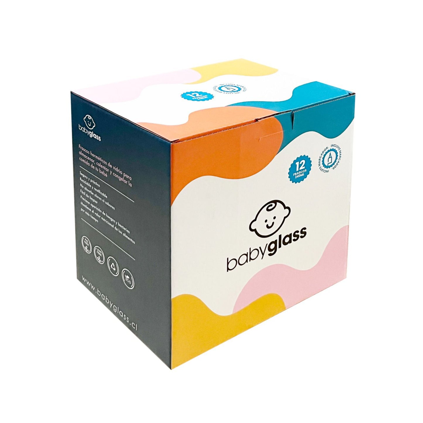 12 envases de vidrio 240 ml BabyGlass