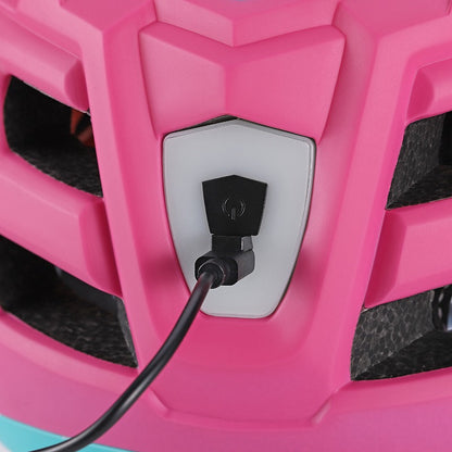 Casco Integral Desmontable Rosado S 52 a 56 cm.