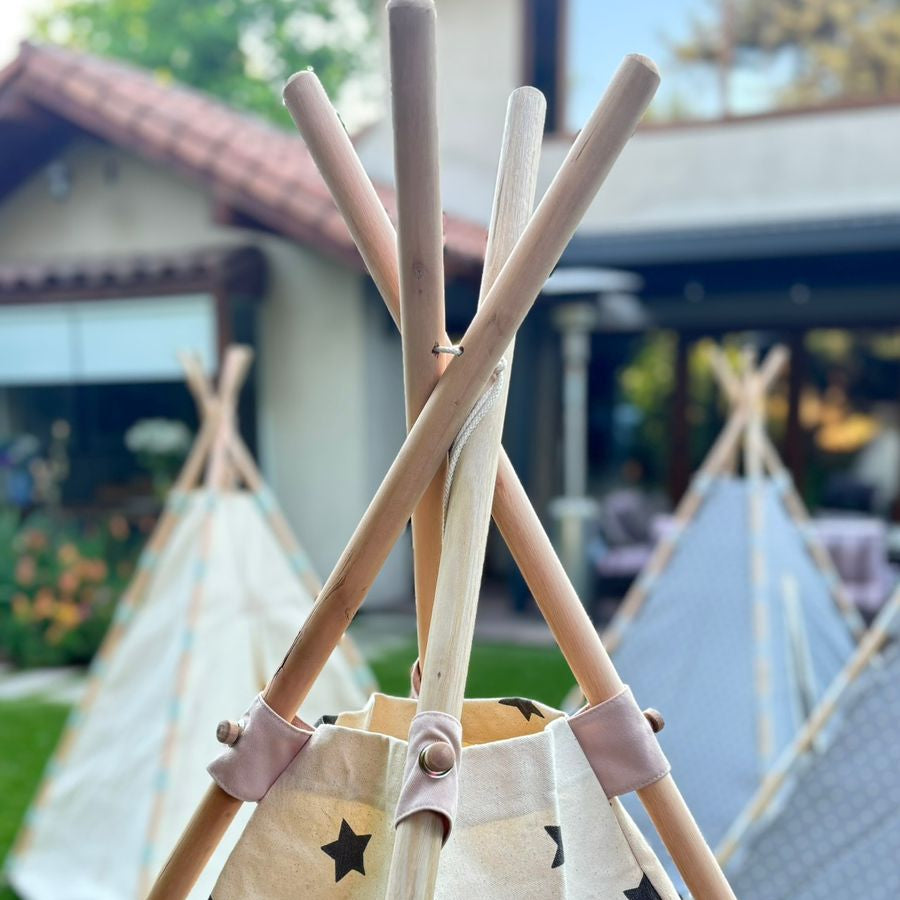 Carpas Tipi Estrellas Rosa pastel