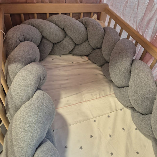 Protector de Cuna Trenza Chichonera Beige