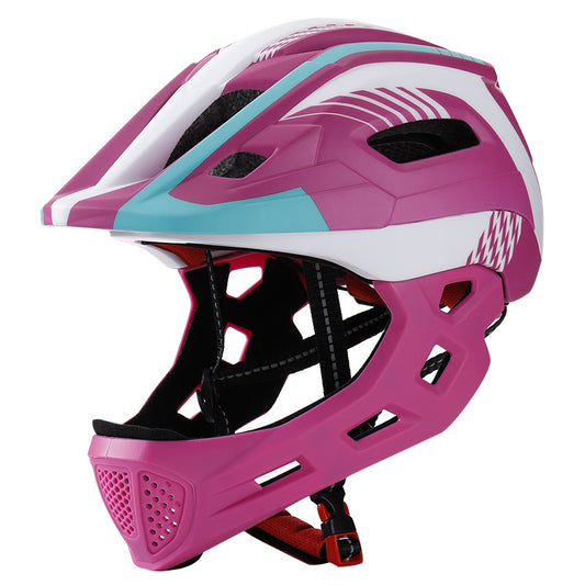 Casco Integral Desmontable Rosado S 52 a 56 cm.