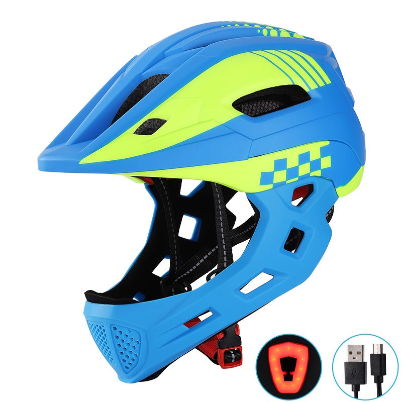 Casco Integral Desmontable Azul S 52 a 56 cm.