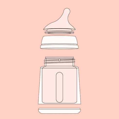 Mamadera Zero Zero 180 ml Tetina flujo adaptable 0+