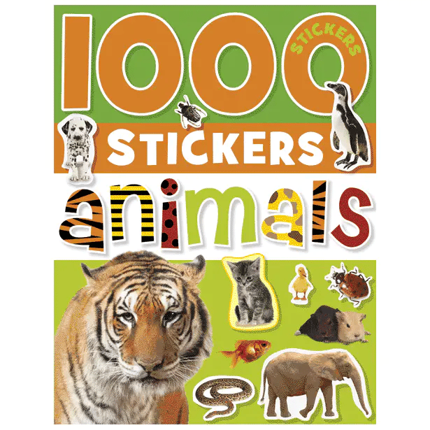 Libro de actividades 1000 Stickers de Animales