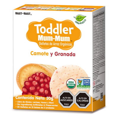 Galletas Toddler Mum-Mum Camote & Granada 50 g