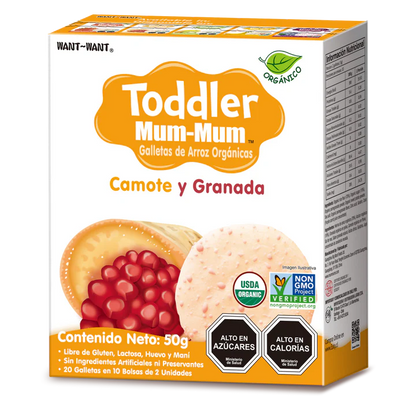 Galletas Toddler Mum-Mum Camote & Granada 50 g