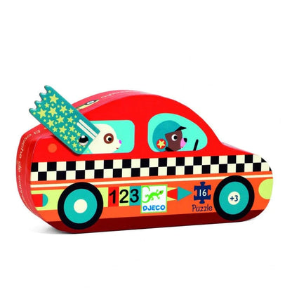 Puzzle Coche de Carreras 16 Piezas