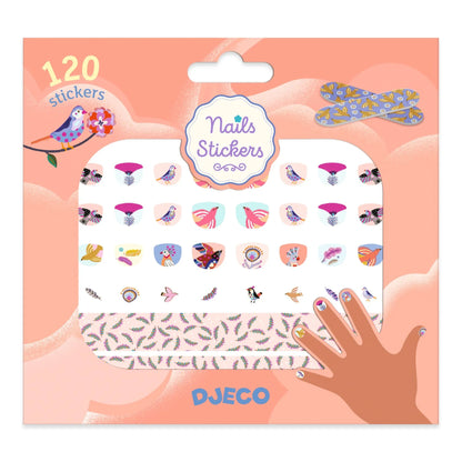 Stickers para uñas de plumas