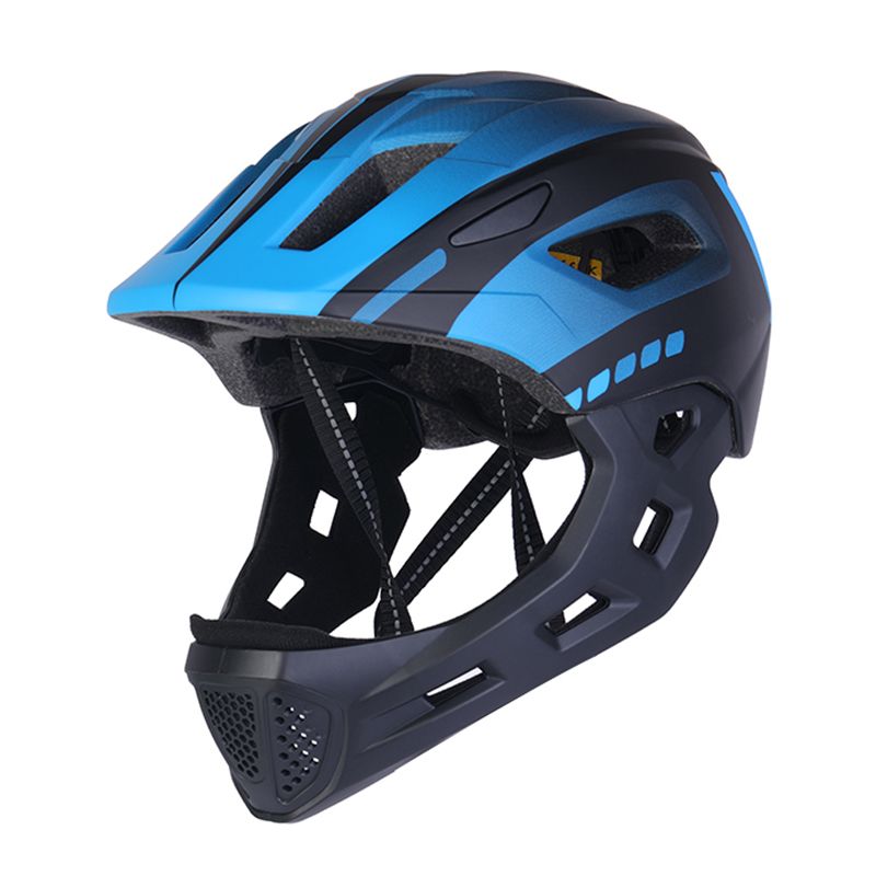 Casco Integral Desmontable Azul S 52 a 56 cm.