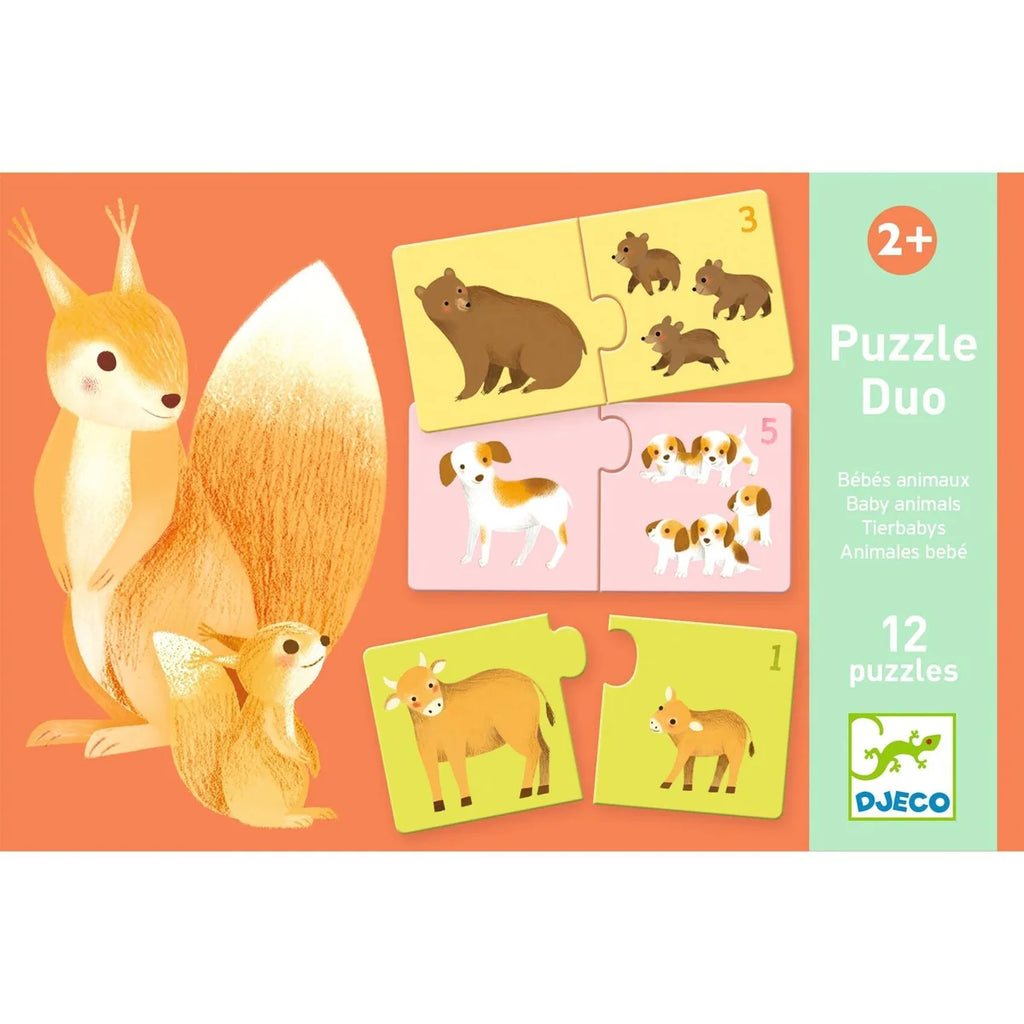 Puzzle Duo Animales Bebé
