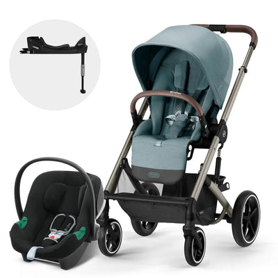 Combo Travel System Balios S Lux 3.0 + Aton B2 + Base Taupe Sky Blue