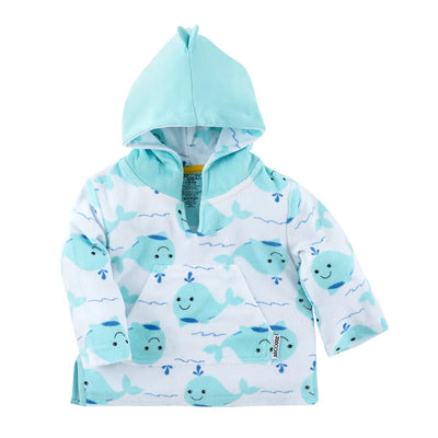 Poncho de Toalla Piscina Ballena