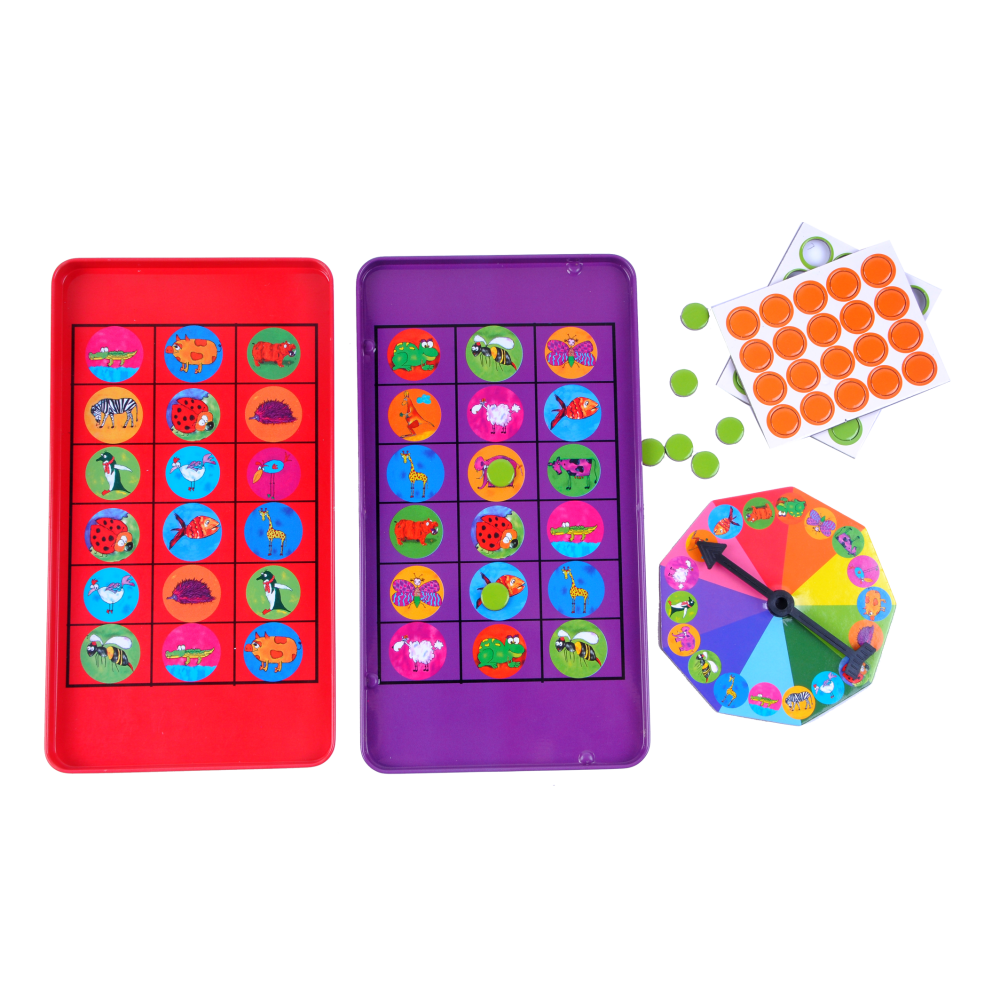 Juego Magnético de viaje Bingo Animales