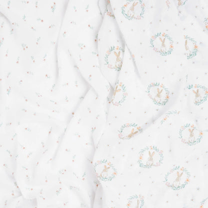 Pack De 2 Tuto Swaddle De Muselina Blushing Bunnies