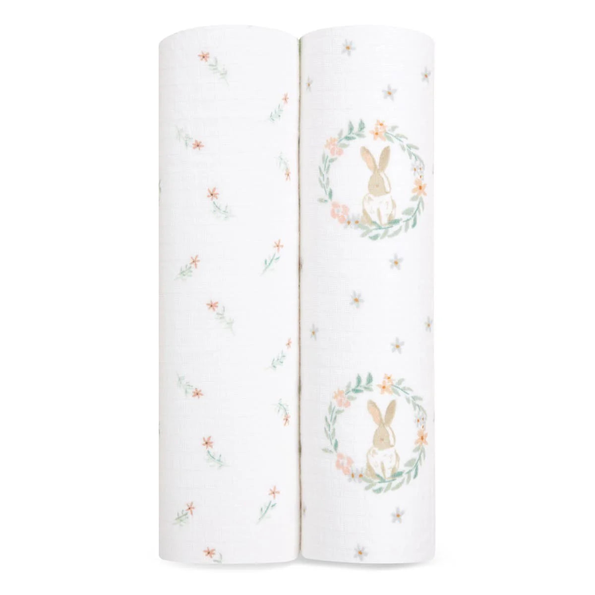 Pack De 2 Tuto Swaddle De Muselina Blushing Bunnies