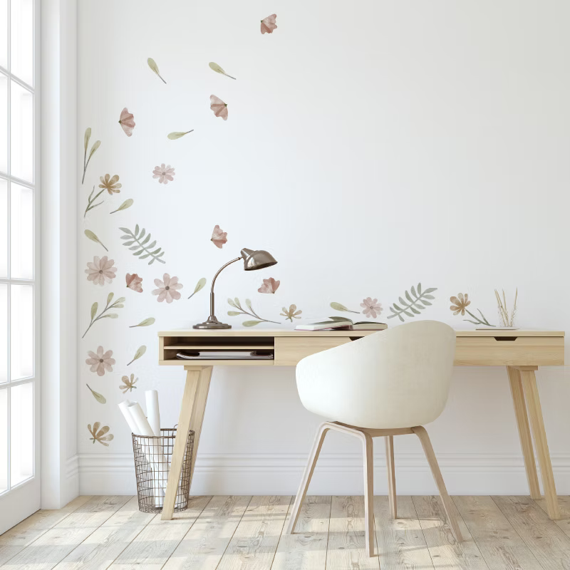 Stickers de Muro removibles Conjunto floral