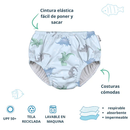 Traje de Baño con Pañal Zunga Reutilizable Dino