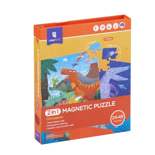 Puzzle Magnético 2 en 1 Dinosaurio