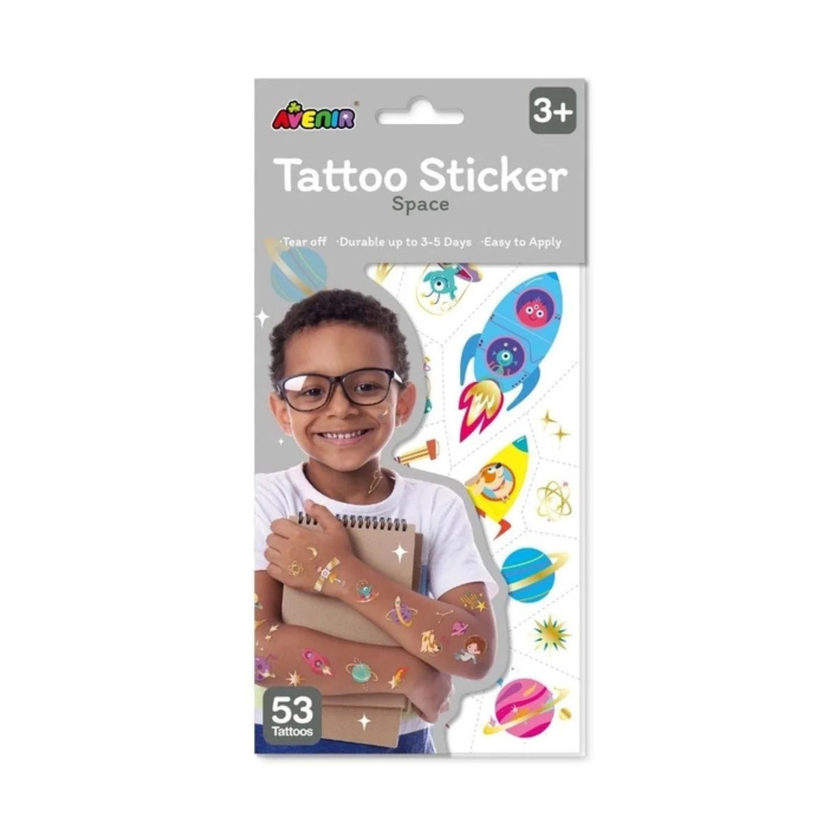 Set de Tatuajes Temporales Espacio