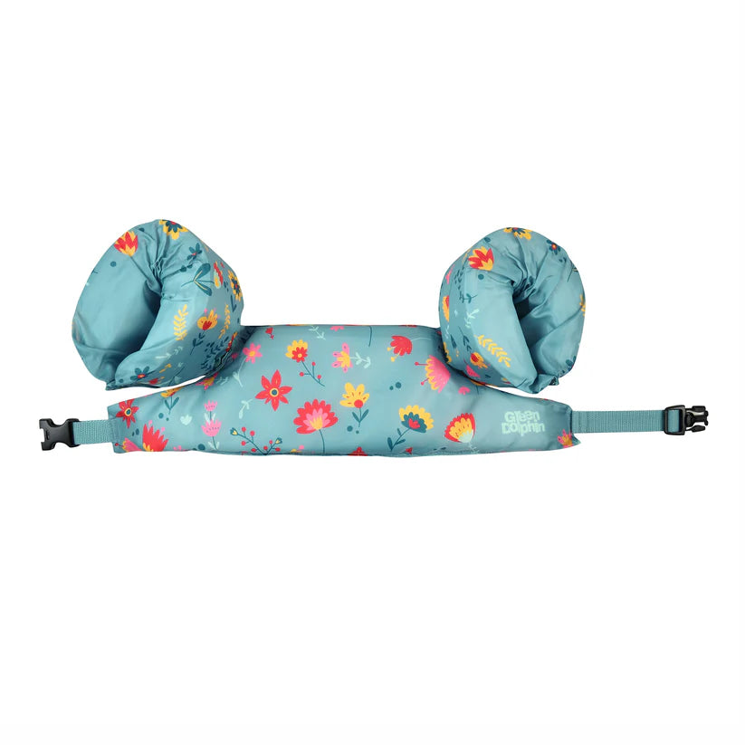 Flotador Flores Celeste