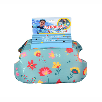 Flotador Flores Celeste