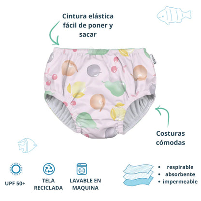 Traje de Baño con Pañal Zunga Reutilizable Frutas