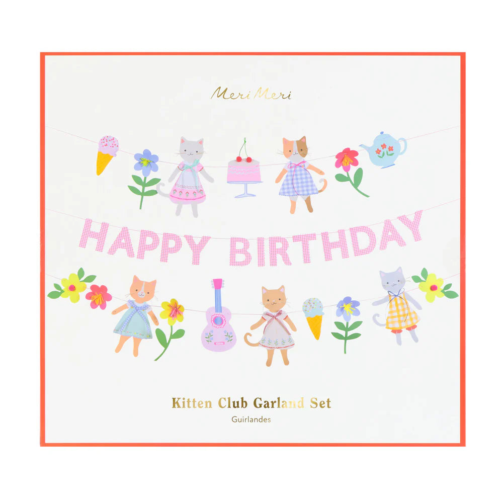Set de guirnaldas club de Gatitos (2 unidades)