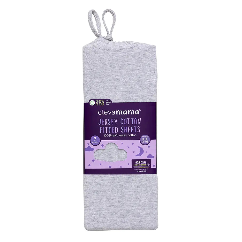 Pack Sábana Bajera Cuna 70x140 Gris