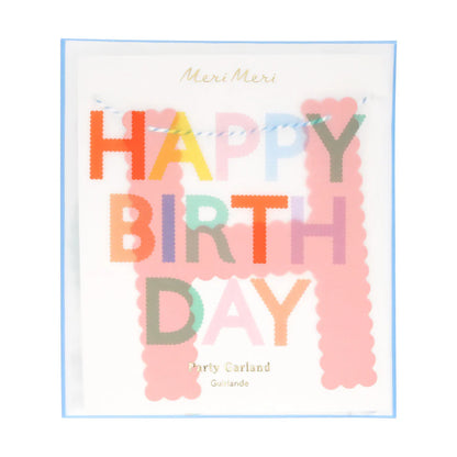 Guirnalda Happy Birthday multicolor