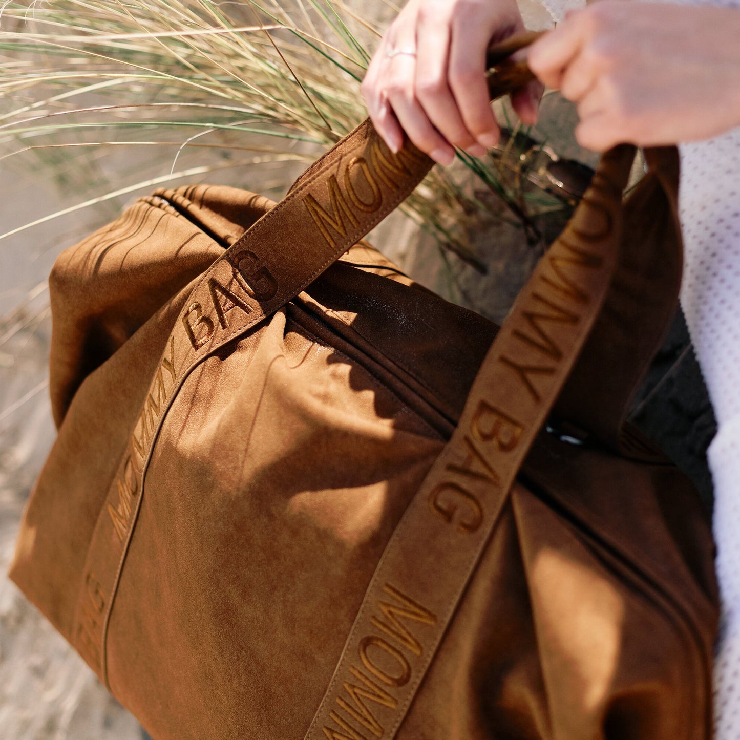 Bolso Maternal Mommy Bag Cuero vegano Hezelnut