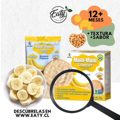 Galletas Baby MumMum Junior Plátano