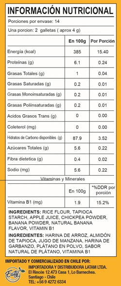 Galletas Baby MumMum Junior Plátano