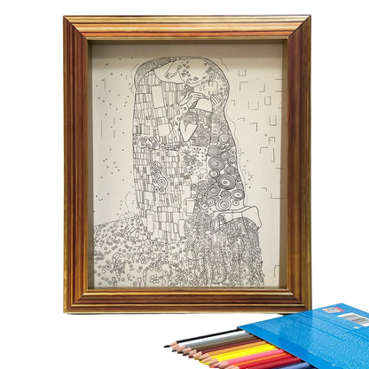 Cuadro Enmarcado para armar y pintar Gustav Klimt