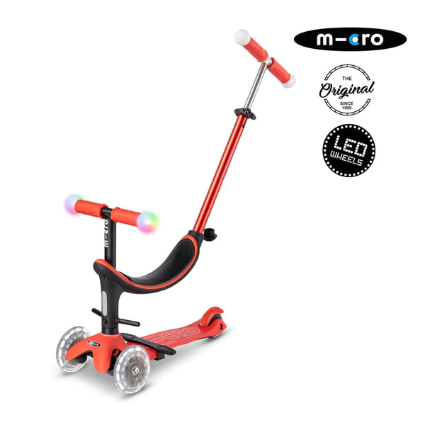 Scooter Mini2grow LED Magic Rojo