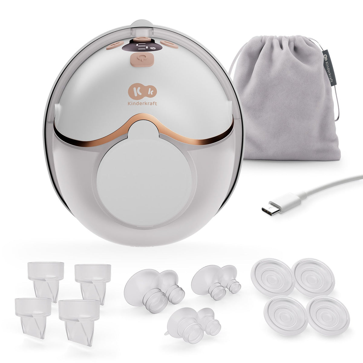 Extractor de leche materna inalámbrico Mamaflow Single Dorado
