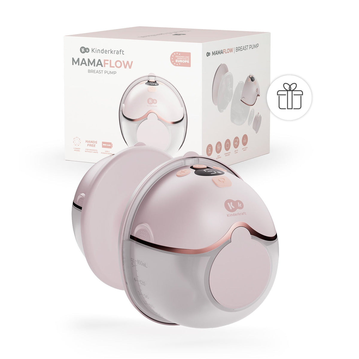 Extractor de leche materna inalámbrico Mamaflow Single Rosa