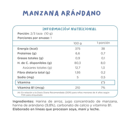 Puffs Manzana Arándano Individual