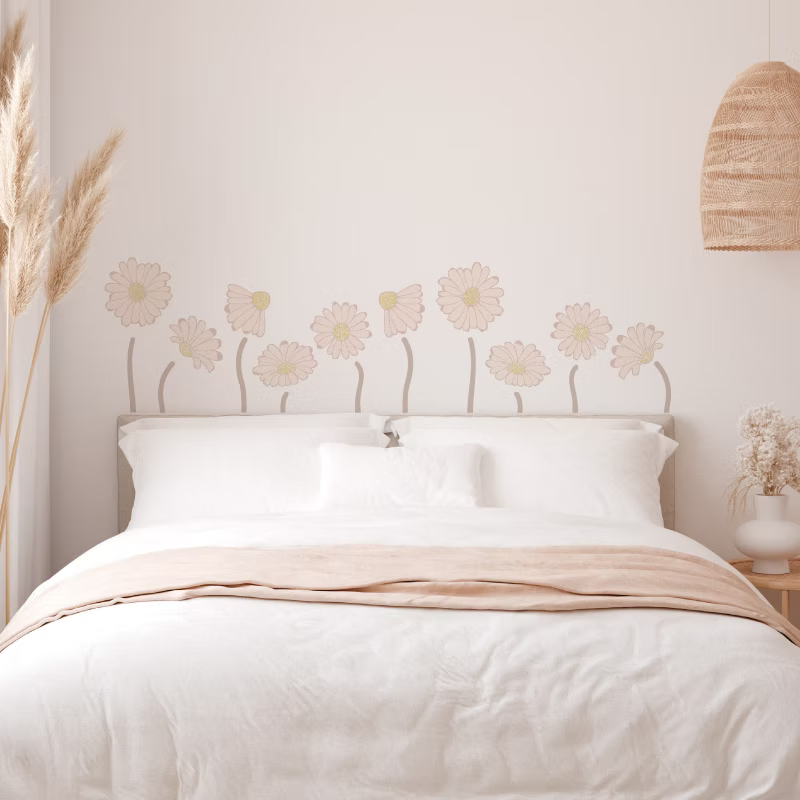 Stickers de Muro removibles Margarita + Tallo