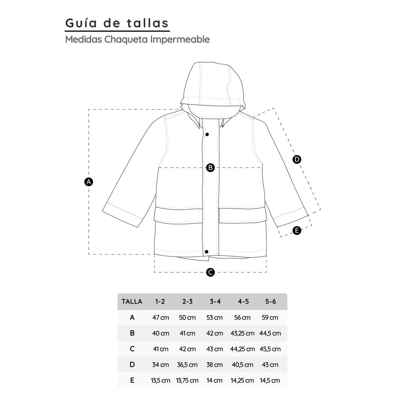 Chaqueta Impermeable Azul