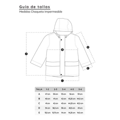 Chaqueta Impermeable Azul