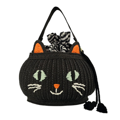 Canasto con forma de gato negro