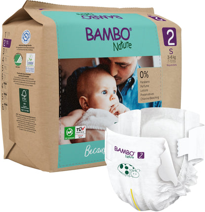 Pañal Bambo Ecológico 2 (3-6 Kg) x30