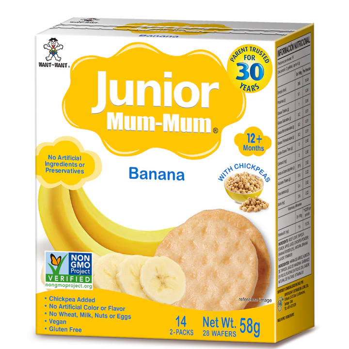 Galletas Baby MumMum Junior Plátano