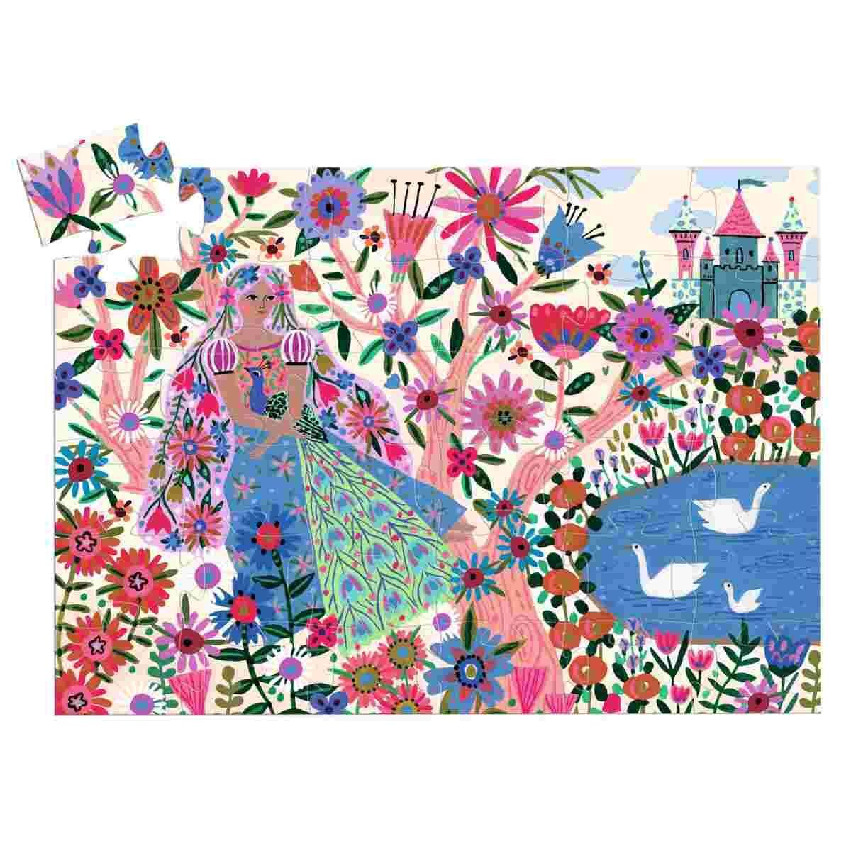 Puzzle la Princesa y su Pavo real 36 pcs