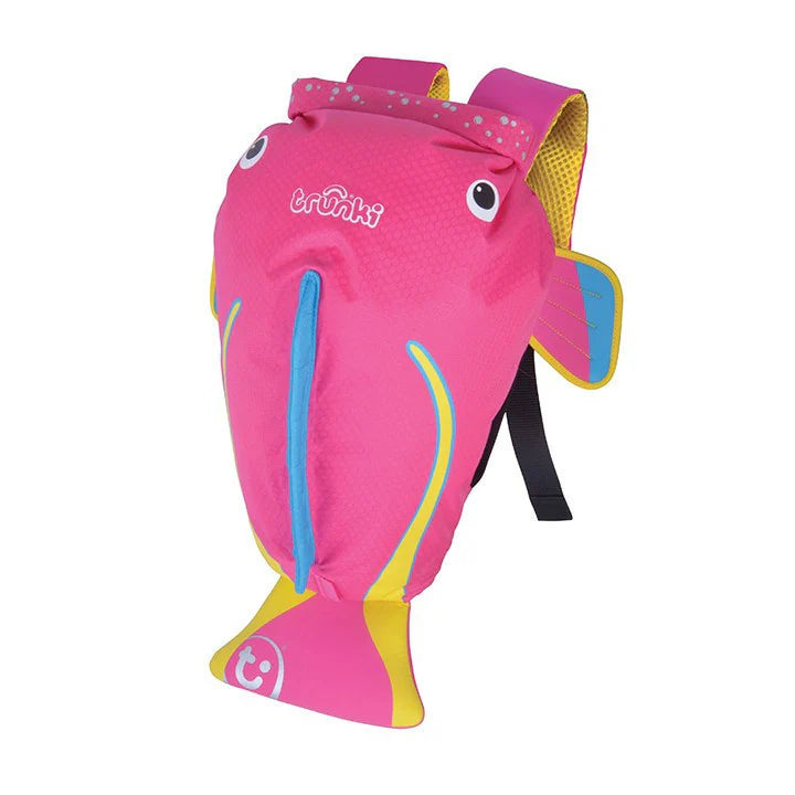 Mochila Impermeable Rosado Tropical Fish